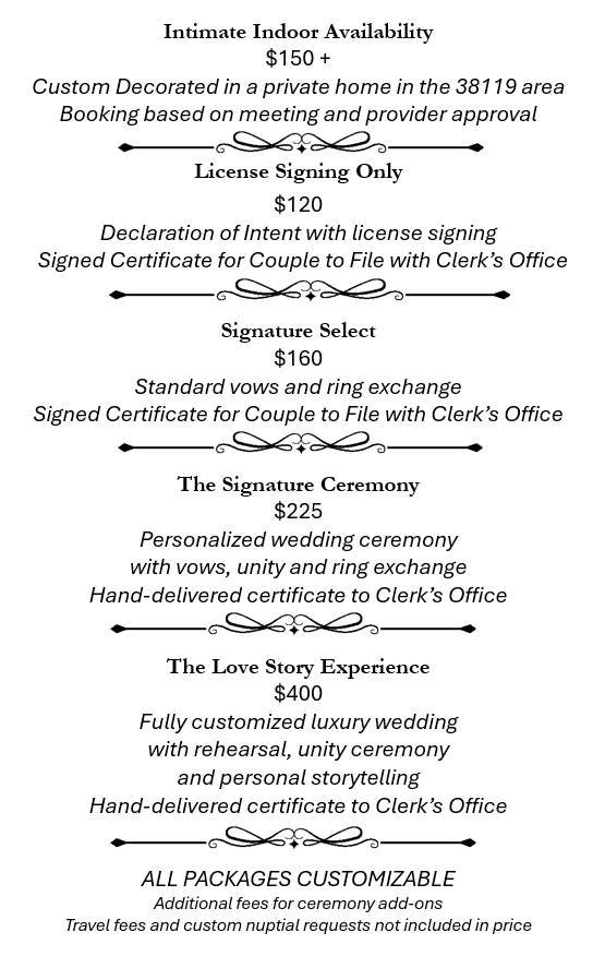 Wedding Pricing